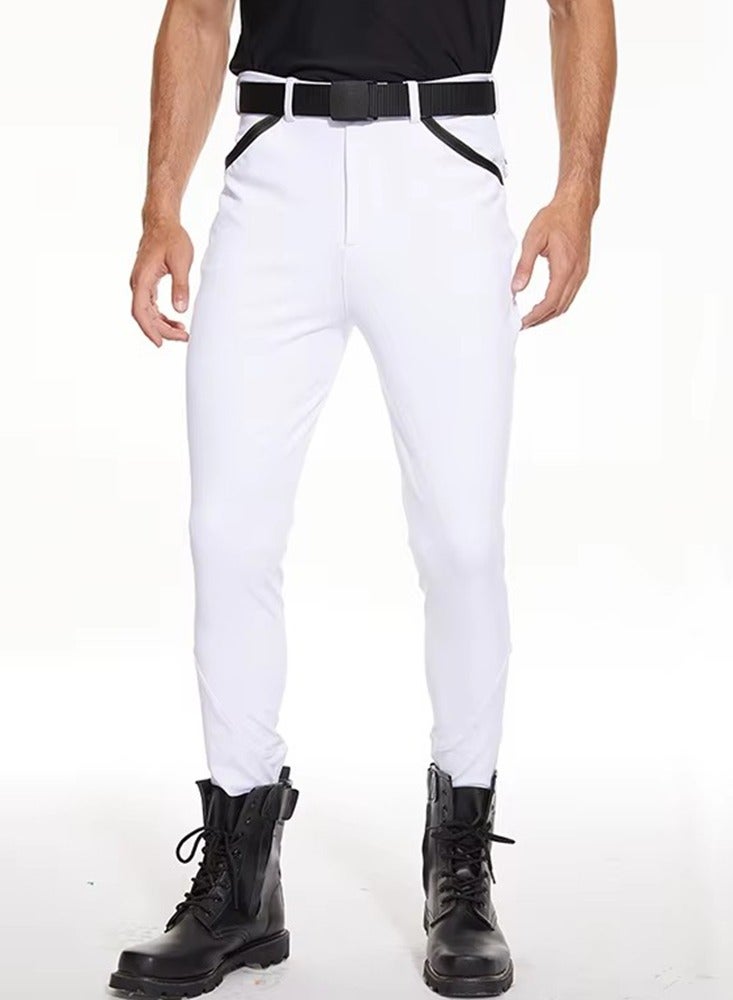 general Men Horse Riding Pants Knee Grip Equestrain Breeches Clothes Silicone Leggings Horseback Riding Tights - Image 5
