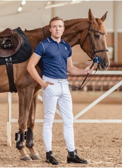 General Men Horse Riding Pants Knee Grip Equestrain Breeches Clothes Silicone Leggings Horseback Riding Tights  - Image 3