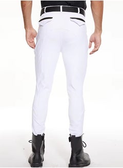 General Men Horse Riding Pants Knee Grip Equestrain Breeches Clothes Silicone Leggings Horseback Riding Tights  - Image 2