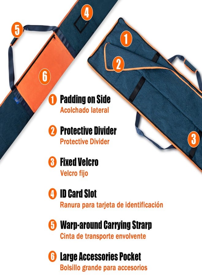 ZELARMAN Premium Guide Rail Bag, Double Side Track Saw Bag, Protective Carrying Case for 55-60 Inch Guide Rail Tracks - Image 5