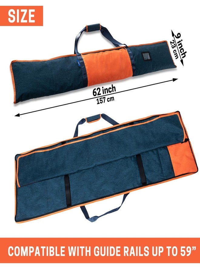ZELARMAN Premium Guide Rail Bag, Double Side Track Saw Bag, Protective Carrying Case for 55-60 Inch Guide Rail Tracks - Image 2