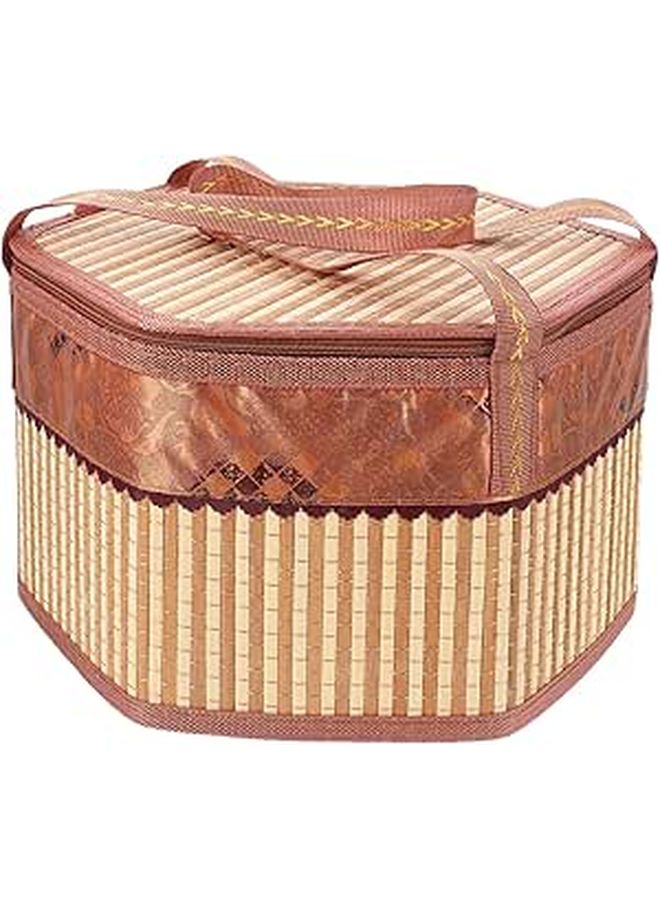Woven Crab Storage Basket with Handle Portable for Home and Festival Use - Image 1