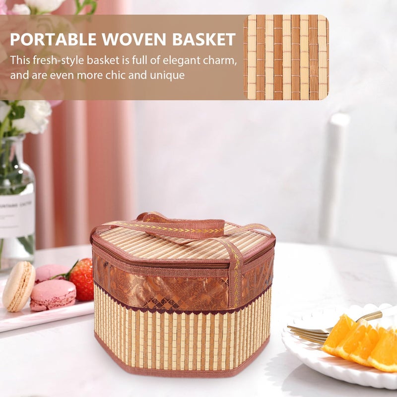 Woven Crab Storage Basket with Handle Portable for Home and Festival Use - Image 5