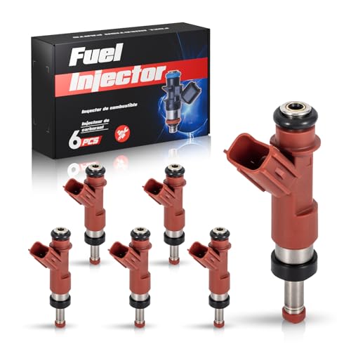 ENA مجموعة من 6 حقن وقود متوافقة مع تويوتا لكزس سيينا أفالون هايلاندر فينزا RAV4 كامري ES350 RX350 V6 3.5L 2005 2006 2007 2008 2009 2010 2011 2012 2013 2014 2015 استبدال لـ FJ763 - Image 1