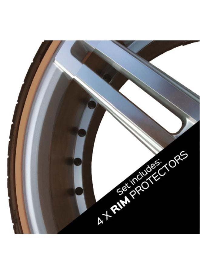 Rim Savers - RimSavers Alloy Wheel Rim Protector - Set of 4 - Gold - Image 1