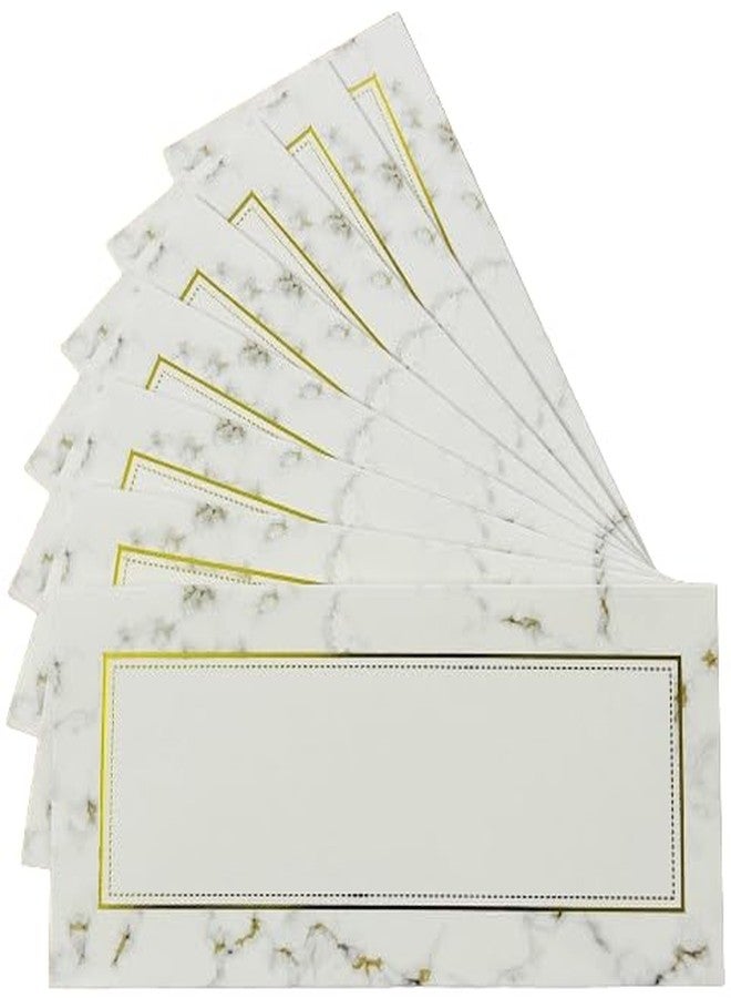 Blessings - Money/Gifting Envelopes (Set of 30) - Stone Design- White Colour with golden Border, Shagun Lifafa for Diwali and Weddings - Image 1