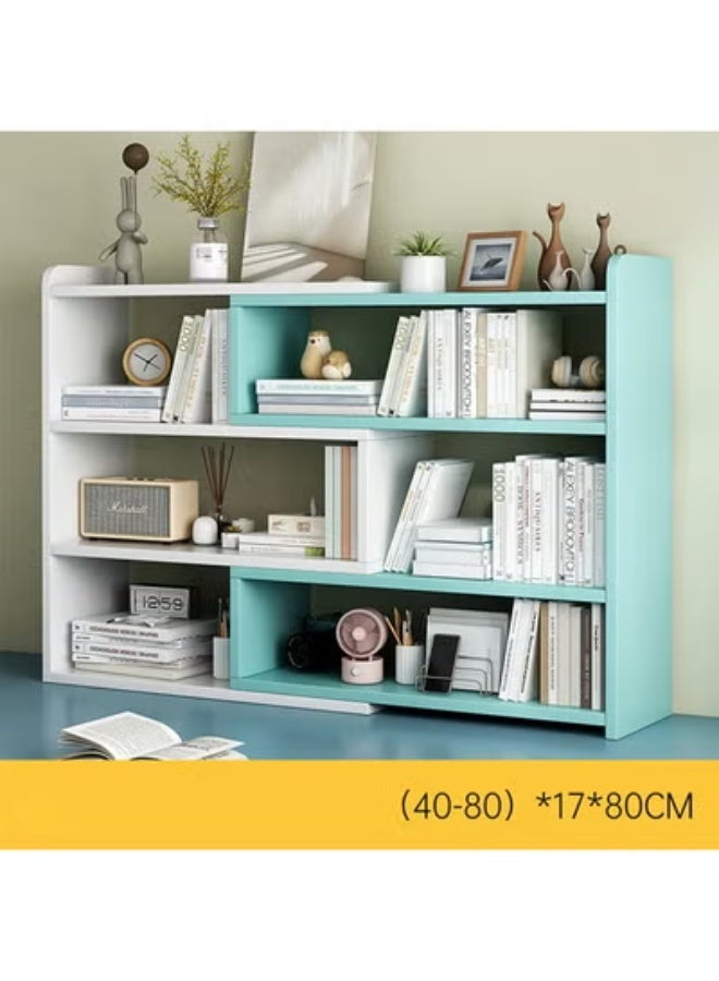 زي سي إم - هابي Adjustable Desktop Bookshelf with 90 Degree Rotation Multi Color Desk Storage Organizer for Home Office and Dormitory - Image 3