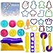 Decebaya Dough Tools for Kids Play Sets Accessories Include Animal Molds Stamps Cutter Scissor Rolling Pin Extruder and Storage Box Best Toys for Toddler Boy Gril Age 38 - Image 3