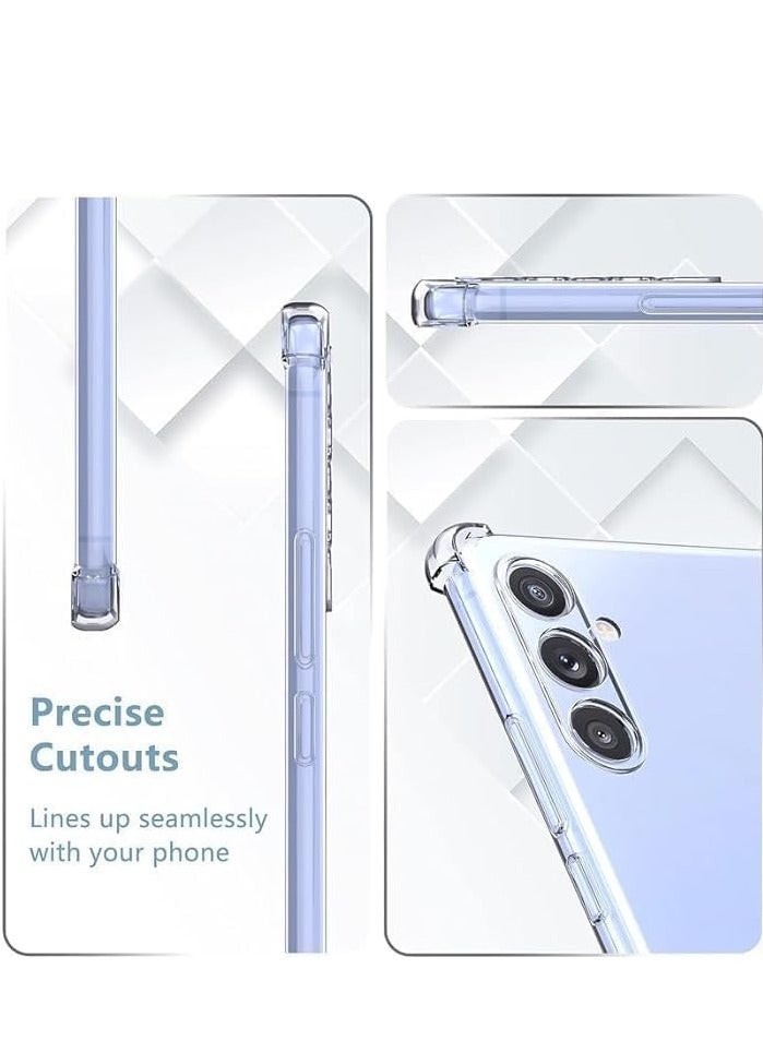 Salab Samsung Galaxy A15 Case, for Samsung A15 Phone Case Clear, Reinforced Corners Scratch Resistant TPU Rubber Soft Silicone Protective Cover for Samsung Galaxy A15 2023 (Crystal Clear) - Image 2