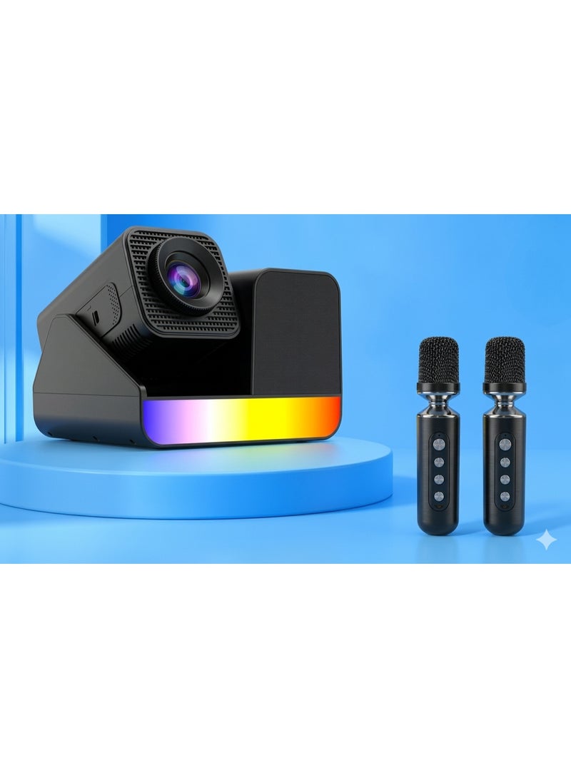 Smartbarry HT36 4K High-definition Manual Focusing 5G Dual Band Speed,HD Input Capacity WiFi Bluetooth Projector Android 11.0 Home Theater, Movies,Video Gaming, Office Work Meetings Projector - Image 1