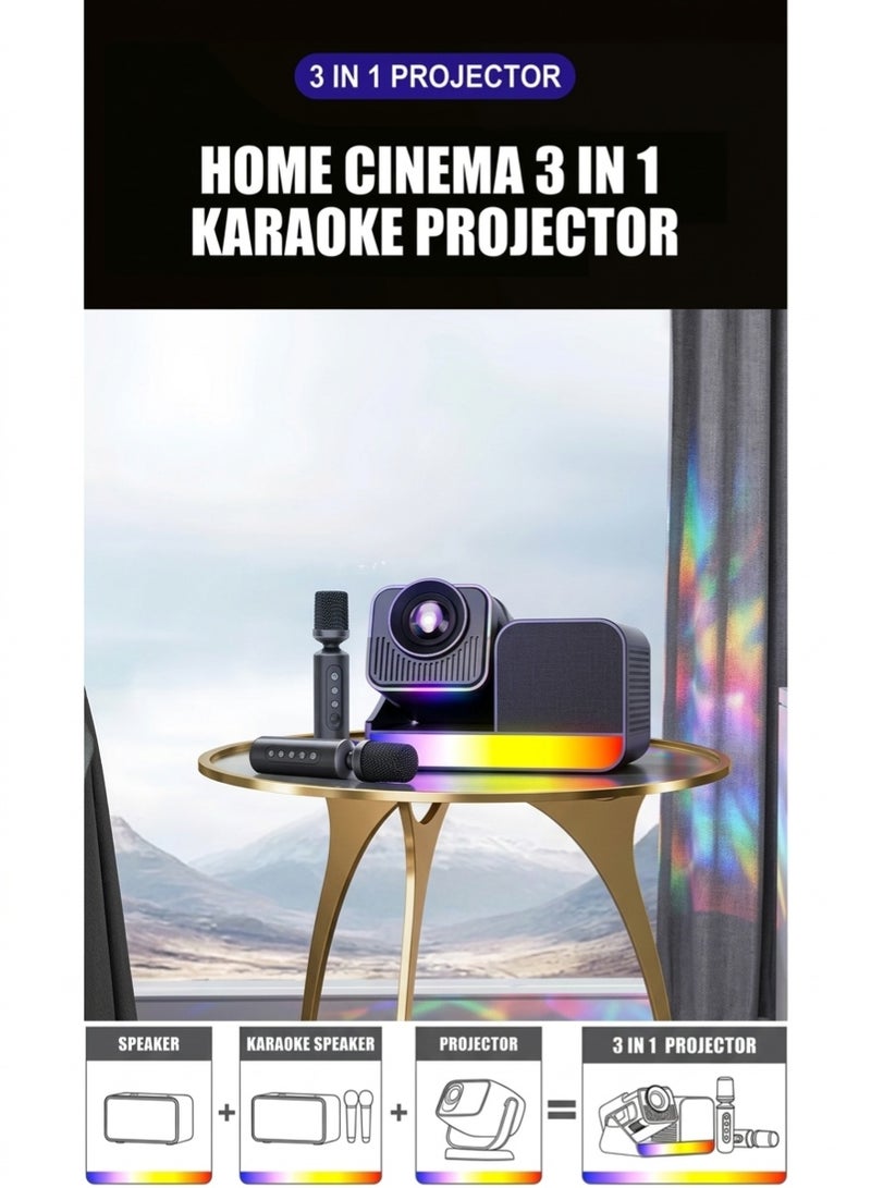 Smartbarry HT36 4K High-definition Manual Focusing 5G Dual Band Speed,HD Input Capacity WiFi Bluetooth Projector Android 11.0 Home Theater, Movies,Video Gaming, Office Work Meetings Projector - Image 4