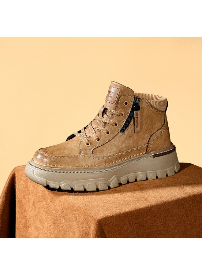 سيبتولفز 【retro Workwear】 أحذية مارتن للرجال لمدة 25 عامًا، نعل سميك لزيادة الطول، أحذية رجالية خارجية عصرية، أحذية رجالية مريحة وعصرية - Image 4