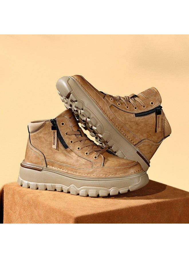 سيبتولفز 【retro Workwear】 أحذية مارتن للرجال لمدة 25 عامًا، نعل سميك لزيادة الطول، أحذية رجالية خارجية عصرية، أحذية رجالية مريحة وعصرية - Image 2