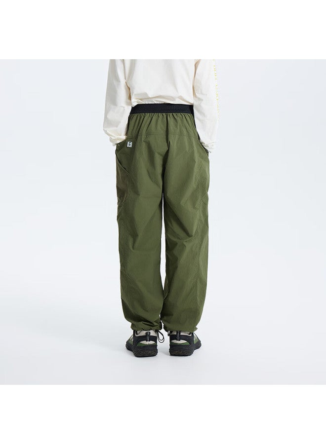 Mipo New Kids' Spring Moisture-wicking Quick-dry Outdoor Breathable Casual Pants Army Green 150cm - Image 3