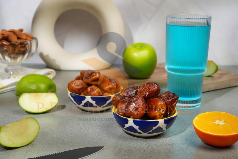 P-PLUS INTERNATIONAL Ceramic Pasta Plates and Salad Bowls | Microwave & Dishwasher Safe Serving Bowls | 75 ML 8.5 CM | Hand Painted Bowls Set | Great Housewarming Gifts (Blue, Set of 4) - Image 3