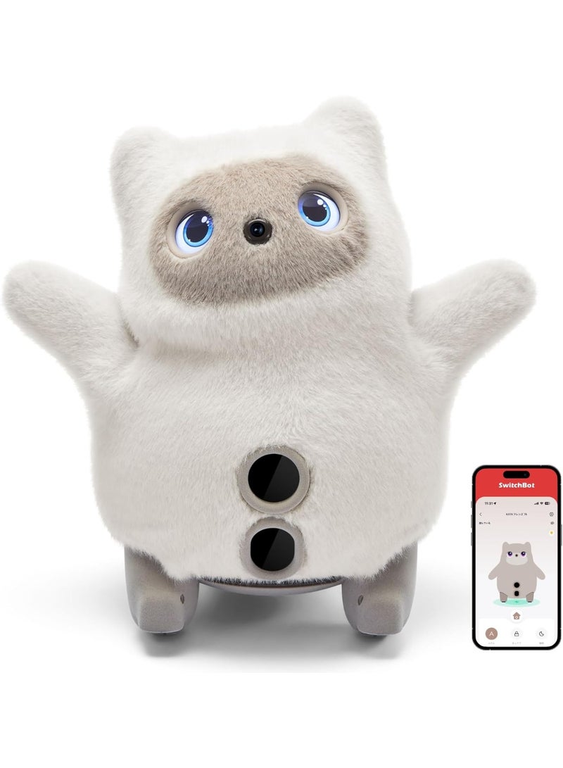 SwitchBot KATA Friends AI Pet Robot Emotional Companion Plush Smart Interactive Robot with LLM & VLM On-Device AI Learning, Voice & Vibration Control, Dress-Up Fluffy Companion Toy for Comfort & Daily Interaction - Image 1