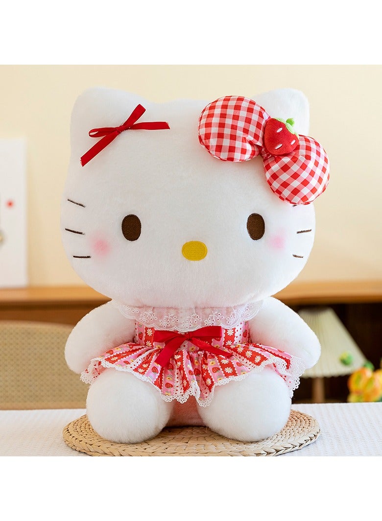 40cm strawberry plaid skirt Hello Kitty doll  - Image 4