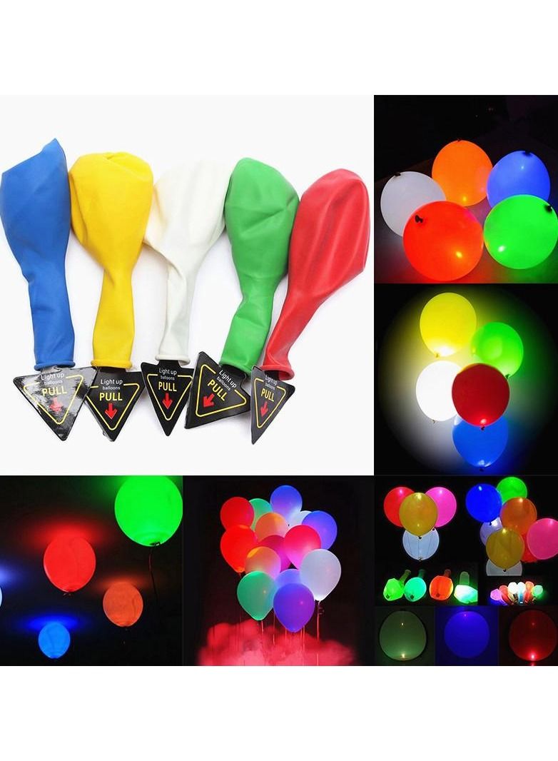 هايلاند 20 قطعة من بالونات LED مضيئة في الظلام لأعياد الميلاد والذكرى السنوية وديكور الحفلات الليلية - Image 3