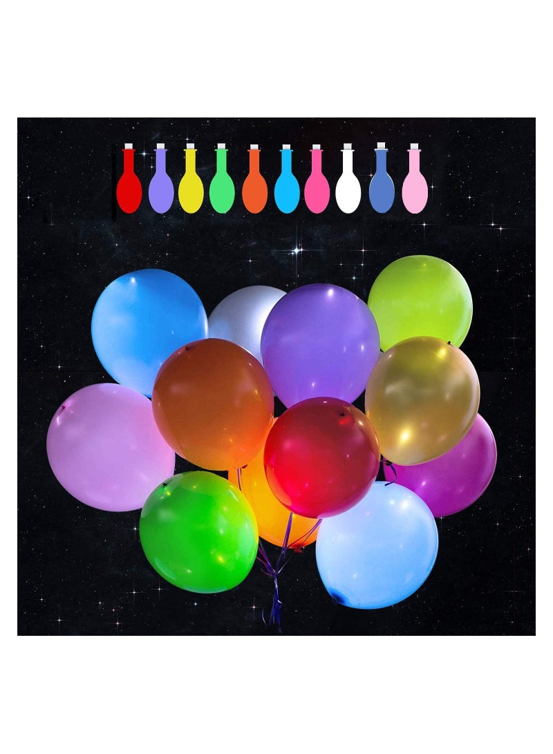 هايلاند 20 قطعة من بالونات LED مضيئة في الظلام لأعياد الميلاد والذكرى السنوية وديكور الحفلات الليلية - Image 1