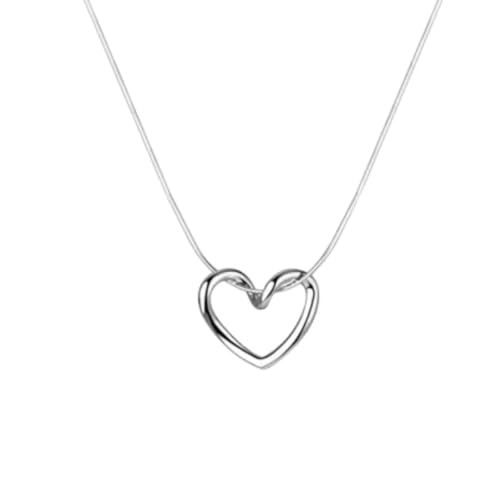 Thrillz Pendant For Women Silver Heart Shape Stainless Steel Pendant for Women Gift For Girls, Girlfriend & Wife - Image 1