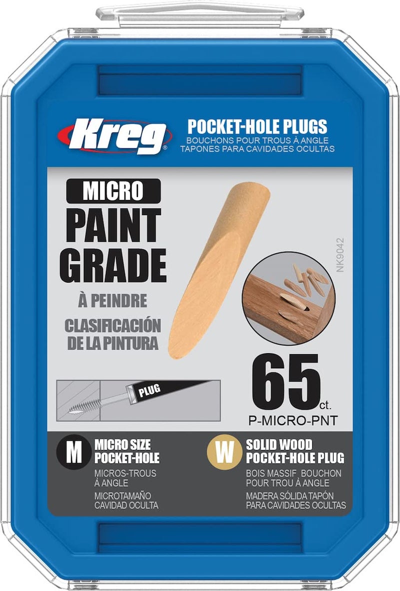 Kreg PMicroPNT Micro SolidWood Pocket Hole Plug Paint Grade