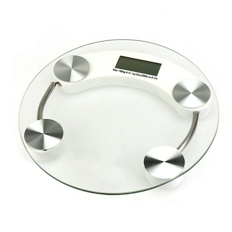 Body Fat Scale 33cm Transparent High Quality Tempered Glass - Large LCD Easy Read Digital Scale for Household Bathrooms Personal Use - Image 4