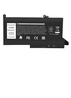 ماركة غير محددة بطارية لابتوب 42WH DJ1J0 PGFX4 لجهاز Dell Latitude 7280 7290 7380 7390 7480 7490 بطارية ليثيوم أيون 451-BBZL PGFX4 ONFOH DJ1JO بطارية 6 خلايا  - Image 1