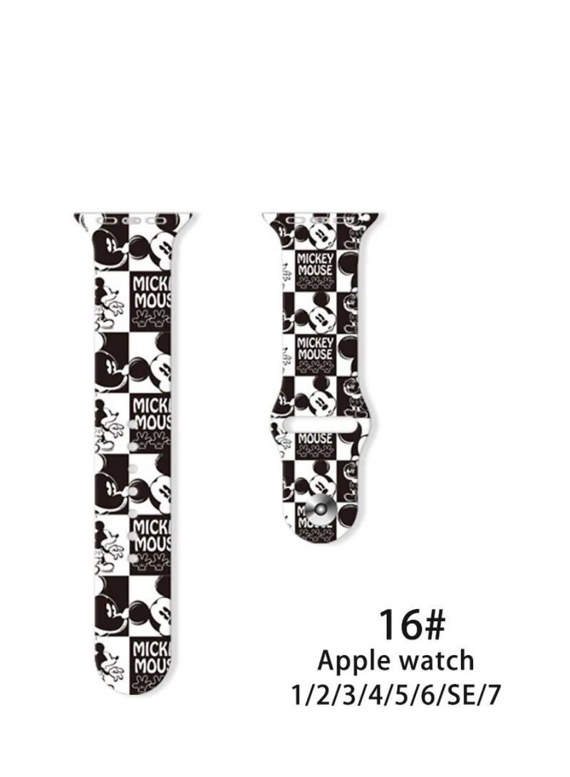 حزام سيليكون لحزام ساعة يد آبل 44 40 42 41 45 38 مللي متر 3 4 5 6 كوريا حزام الساعات سوار iWatch سلسلة 7
