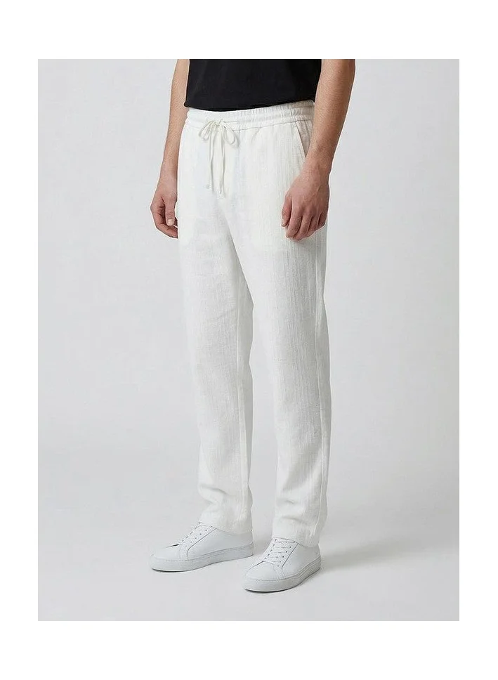 Marrakech Vertical Textured Elastic Waist Drawcord Pants