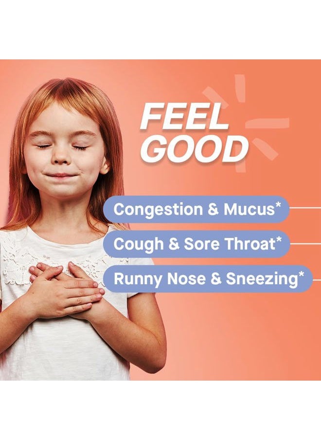Genexa Kids' Cold Crush | Multi-Symptom Cough & Cold Relief for Children | Delicious Organic Acai Berry Flavor | Certified Organic & Non-GMO | Homeopathic Remedy Made Clean | 60 Chewable Tablets  - Image 3