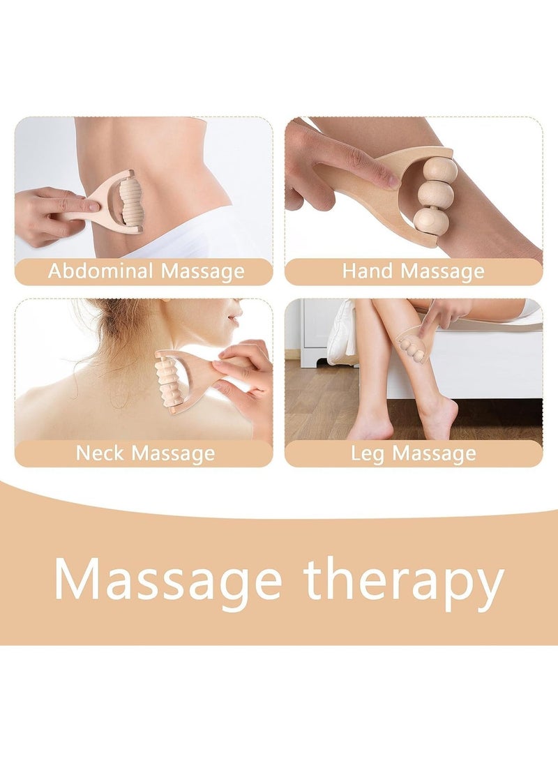 3Pcs Wooden Hand Massage Roller, Muscle Roller Stick, Manual Wood Therapy Massage Tools Massager Roller, for Relaxes Thigh, Leg, Hands Full Body Muscle Men Women - Image 4