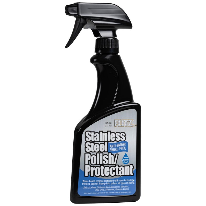 Flitz Stainless Steel Polish - Stainless Steel Cleaner for Appliances - Ensures Streak-Free Shine and Protects from Fingerprints Longer - 16oz - Image 1