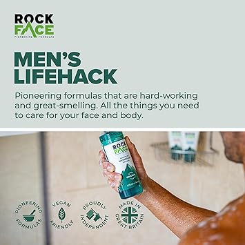 ROCK FACE جل استحمام روك فيس الأصلي 410 مل غسول للجسم برائحة الحمضيات المنعشة مناسب للشعر والجسم رائحة تدوم طويلاً عبوة من 2 - Image 2