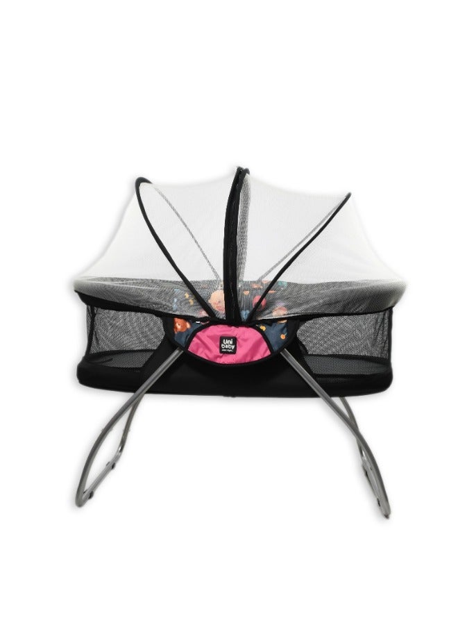 Uni baby Baby Cot bed all on board fuchsia - Image 2