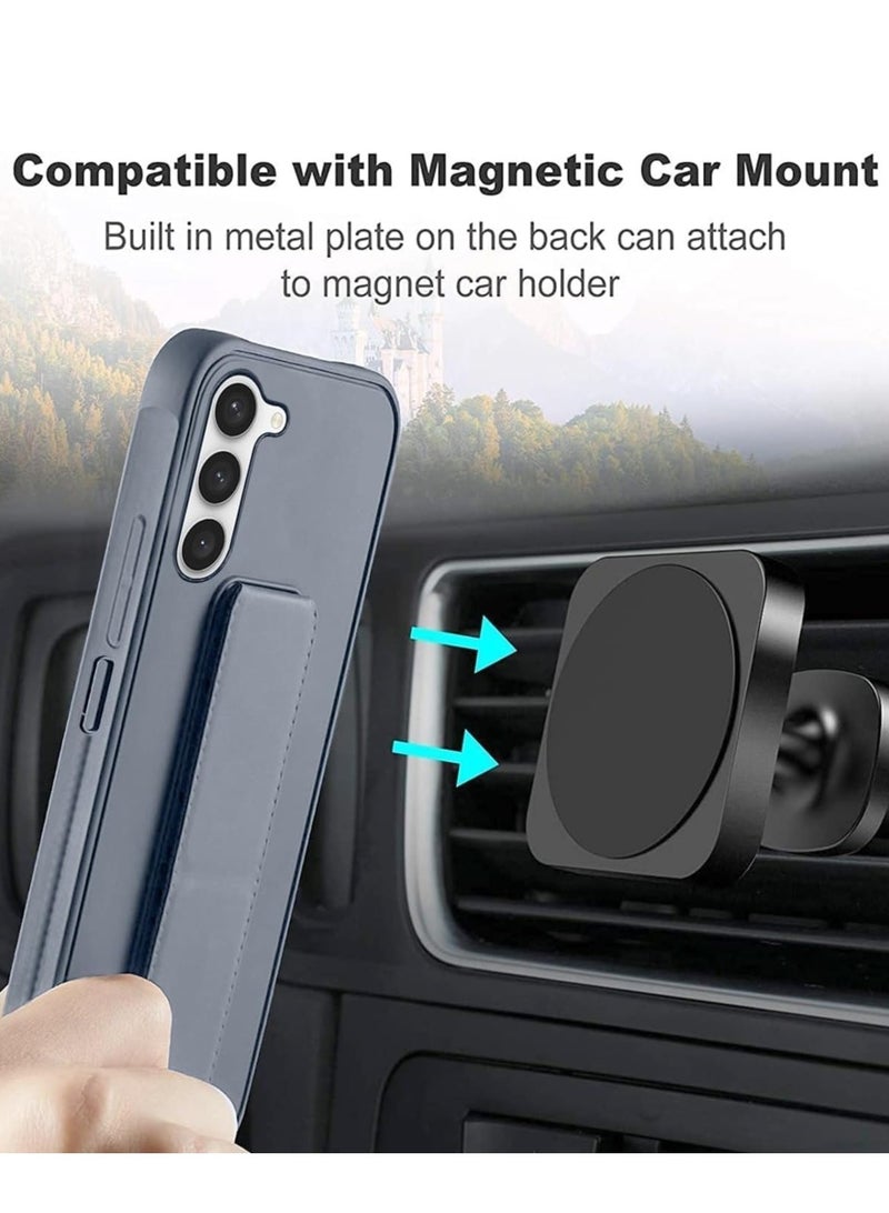 MIGOFAST Galaxy A55 5G Back Stand Case Magnetic Car Holder Soft Silicone Horizontal  Vertical Kickstand Cover Wrist Strap Full protection Case for Samsung Galaxy A55 5G Gray - Image 2