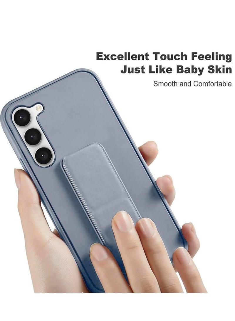 MIGOFAST Galaxy A55 5G Back Stand Case Magnetic Car Holder Soft Silicone Horizontal  Vertical Kickstand Cover Wrist Strap Full protection Case for Samsung Galaxy A55 5G Gray - Image 3