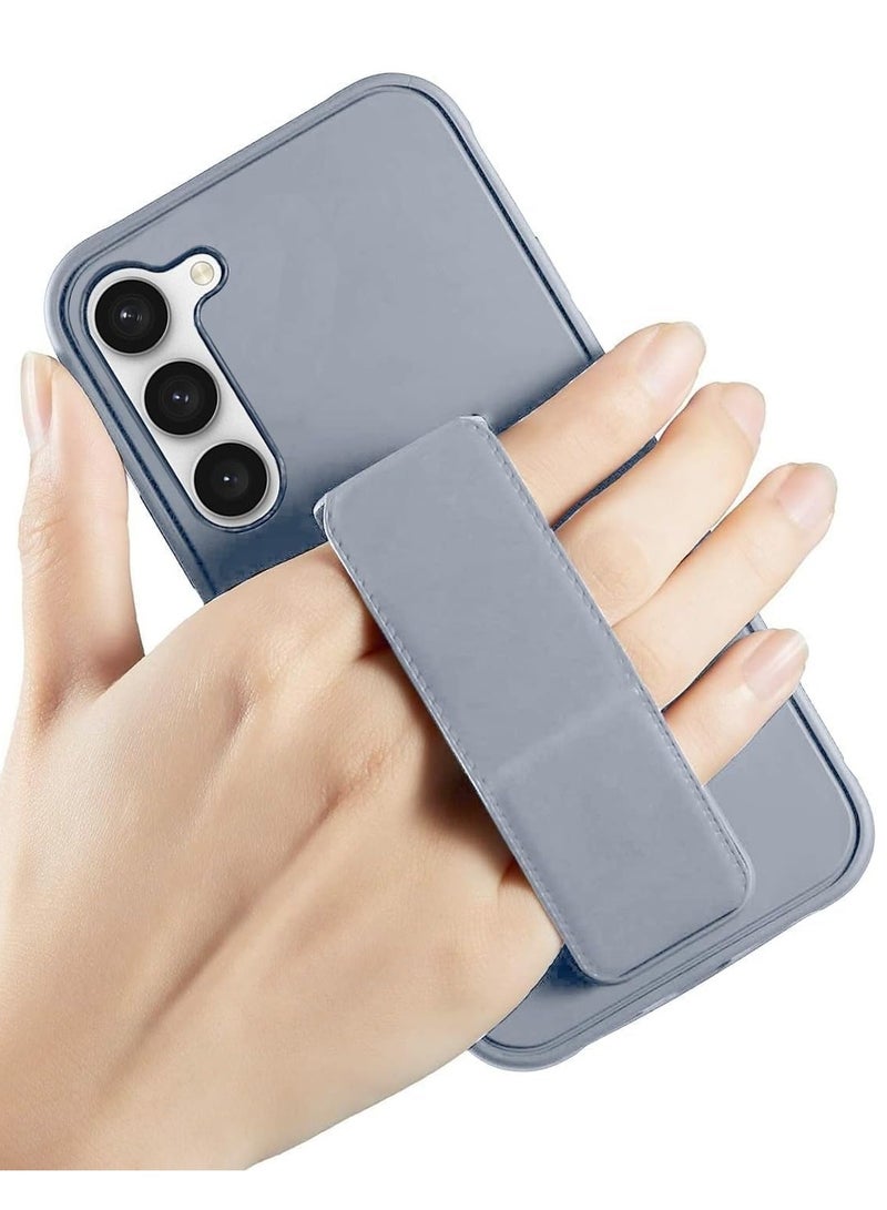 MIGOFAST Galaxy A55 5G Back Stand Case Magnetic Car Holder Soft Silicone Horizontal  Vertical Kickstand Cover Wrist Strap Full protection Case for Samsung Galaxy A55 5G Gray - Image 5