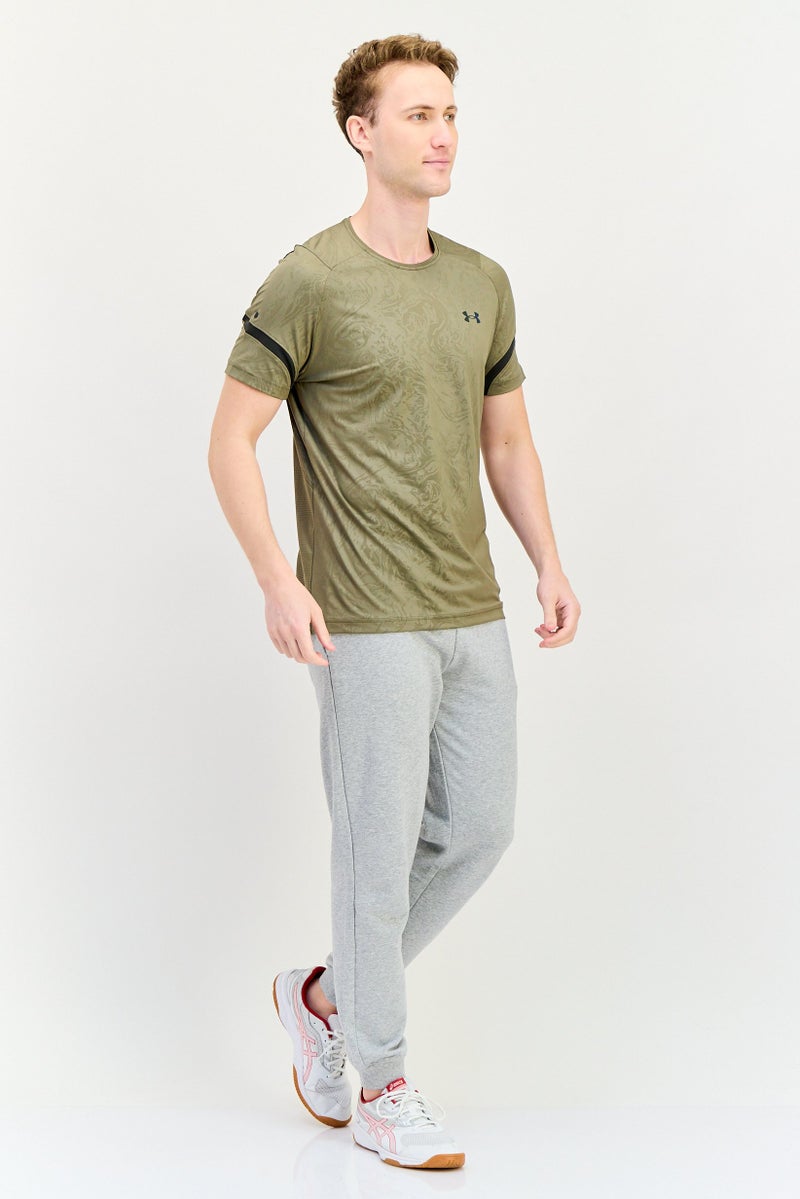 UNDER ARMOUR Men Sportswear Fit Short Sleeve Training T-Shirt, Olive - Image 4