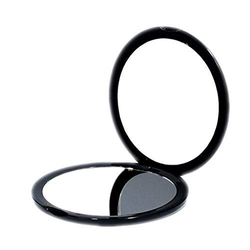 deweisn Magnifying Compact Cosmetic Mirror Elegant Pocket Handheld Makeup Mirror with Powerful 10x Magnification and 1x True View Mirror for Travel or Your Purse - Image 4