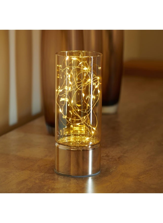 A set of three glass candles in a box - Image 3