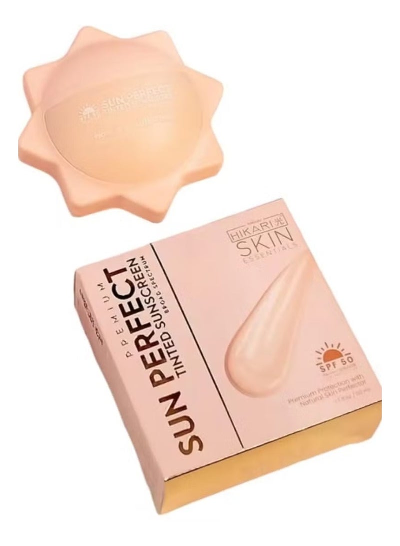 HIKARI SKIN ESSENTIALS SUN PERFECT TINTED SUNSCREEN SPF 50 PA++++ 50 ml - Image 1