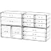 Cq acrylic 4 Pack Clear Acrylic Drawer Organizer Countertop,Stackable 13 Drawers Makeup Storage, Cube Make up Organizer for dresser Hair Clip,Beauty Product Desk and Bathroom Organizers and Storage - Image 2