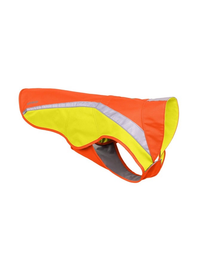 RUFFWEAR , Lumenglow HighVis Dog Jacket, HighVisibility Protection For Day And Night, Blaze Orange, Medium  - Image 1