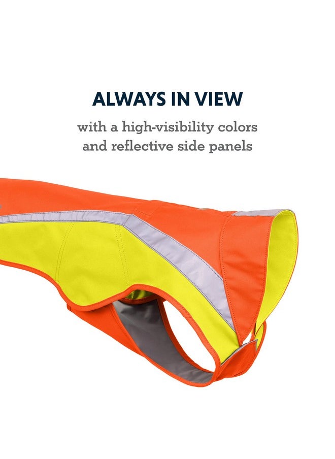 RUFFWEAR , Lumenglow HighVis Dog Jacket, HighVisibility Protection For Day And Night, Blaze Orange, Medium  - Image 3