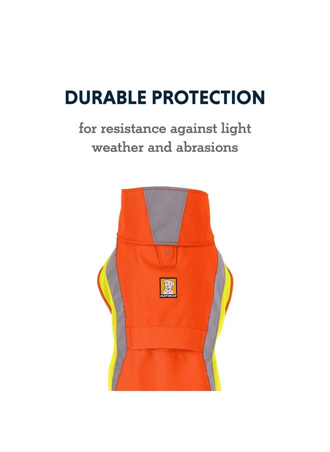RUFFWEAR , Lumenglow HighVis Dog Jacket, HighVisibility Protection For Day And Night, Blaze Orange, Medium  - Image 4