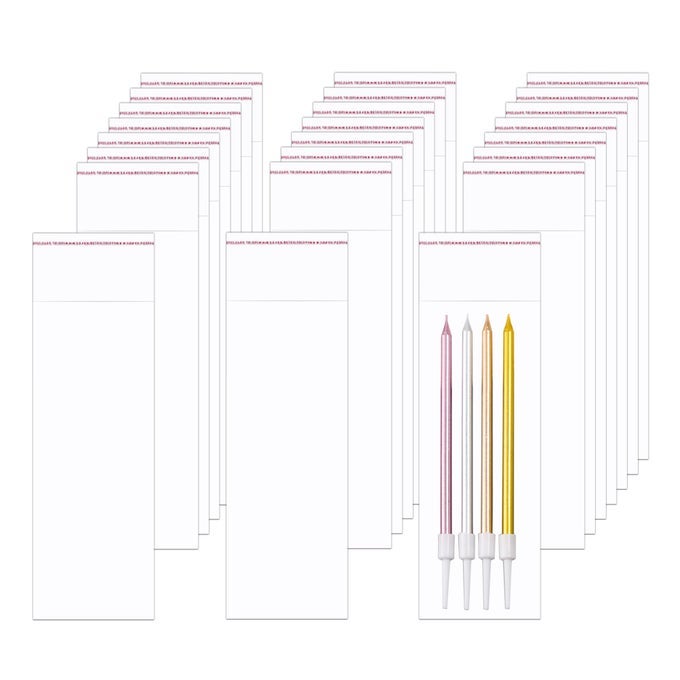 CELLOPHANE BAGS 3 X 8 CRYSTAL SEALED CLEAR BAGS 100PCS LONG ADHESIVE CELLO BAGS 1 MIL FOR BAKERY COOKIES CANDIES JEWELRY CRAFTS CANDLES 8 SIZES TO CHOOSE FROM