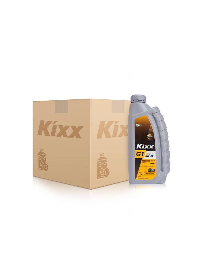 Carton of Kixx Engine Oil 5W40 - 1 Liter