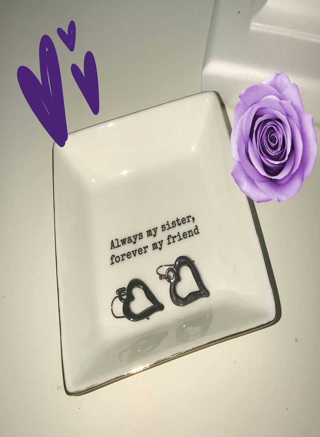 Simply Charmed Sister Gift | Christmas Gift for Sister | Jewelry Ring Holder | Elegant Trinket Tray Organizer Dish - Image 5