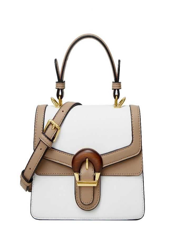 DEEPMEOW Women's Small Top Handle Handbags - Fashion Designer Mini Purse with Leather Strap Cute Tiny Clutch Crossbody Bag（Khaki） - Image 1