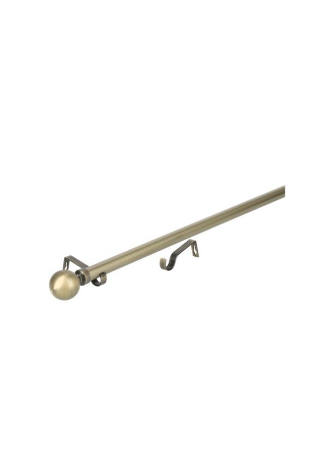 Micasa 25/28mm Durable High Quality Long Lasting Sturdy Curtain Rod Brass 160-310cm  - Image 2
